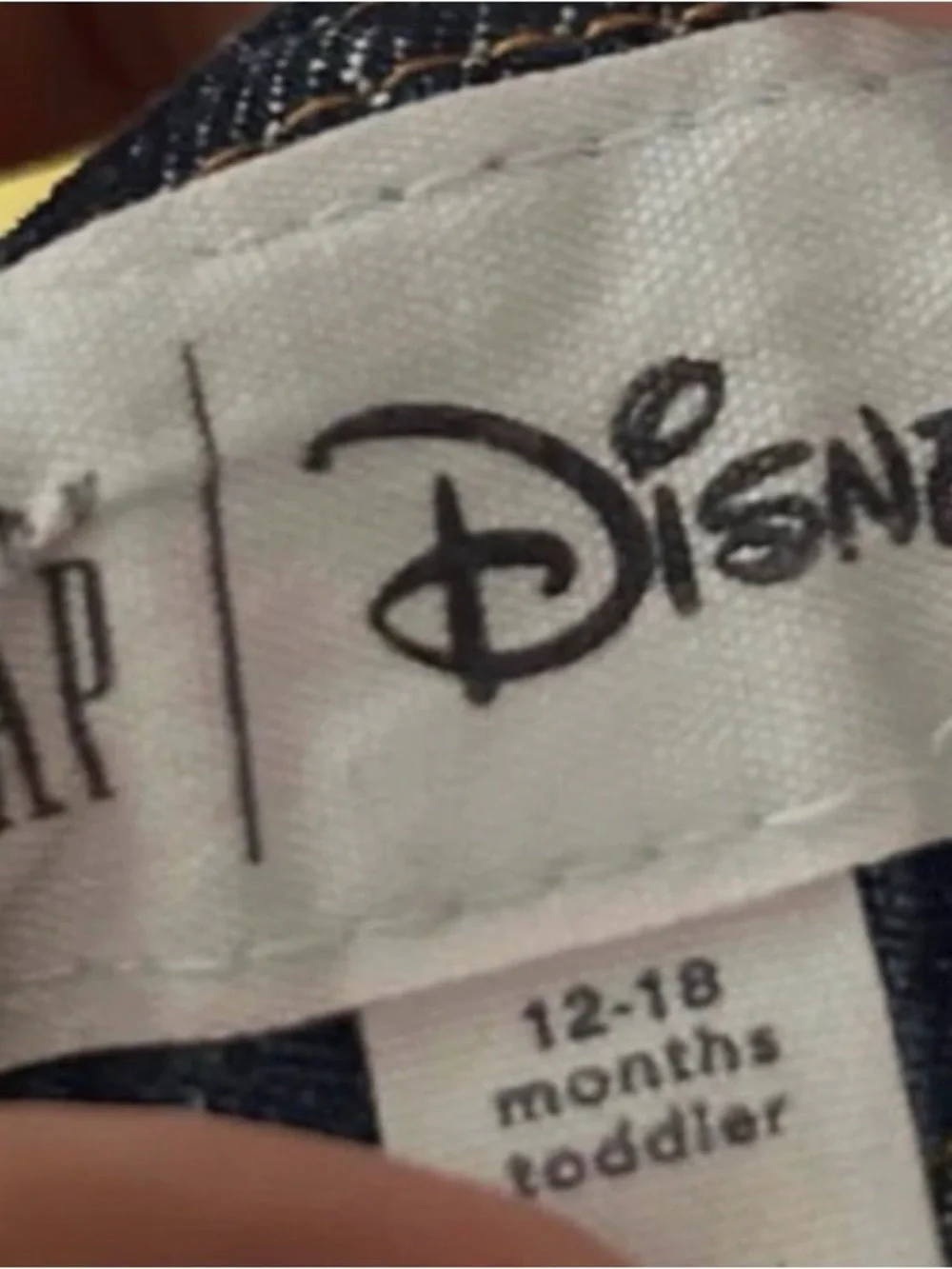 Disney Denim Overalls with Minnie Embroidered Front Pocket - Blue
